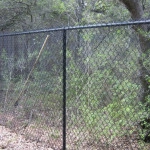 6 ft black chain link fence